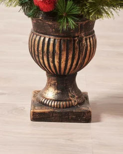 WeRChristmas Pre-Lit Potted Christmas Tree, 4 Ft