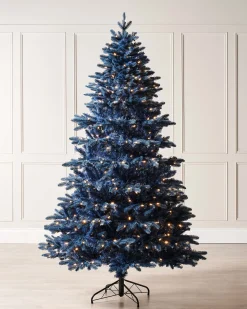 WeRChristmas Pre-Lit Sapphire Blue Christmas Tree, 5 Ft