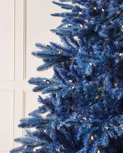WeRChristmas Pre-Lit Sapphire Blue Christmas Tree, 5 Ft