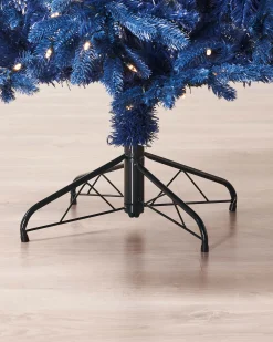WeRChristmas Pre-Lit Sapphire Blue Christmas Tree, 6 Ft