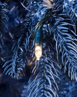 WeRChristmas Pre-Lit Sapphire Blue Christmas Tree, 7 Ft