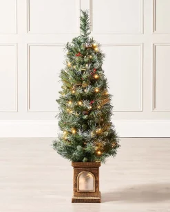 WeRChristmas Pre-Lit Scandinavian Blue Spruce Christmas Tree, 4 Ft