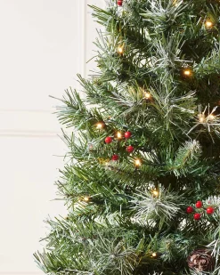 WeRChristmas Pre-Lit Scandinavian Blue Spruce Christmas Tree, 4 Ft