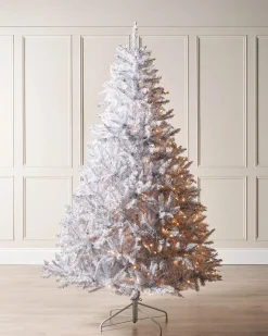 WeRChristmas Pre-Lit Shimmering Christmas Tree, 7 Ft