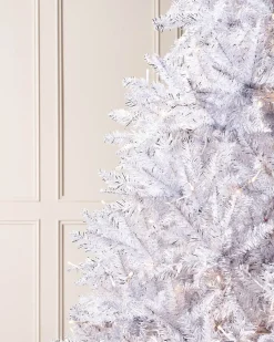 WeRChristmas Pre-Lit Shimmering Christmas Tree, 7 Ft