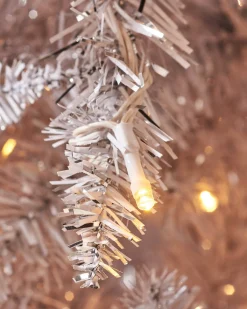 WeRChristmas Pre-Lit Shimmering Christmas Tree, 7 Ft