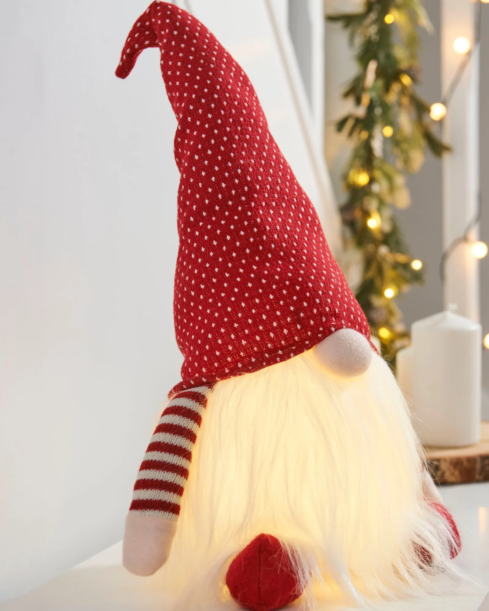 WeRChristmas Pre-Lit Sitting Gonk, 50 Cm