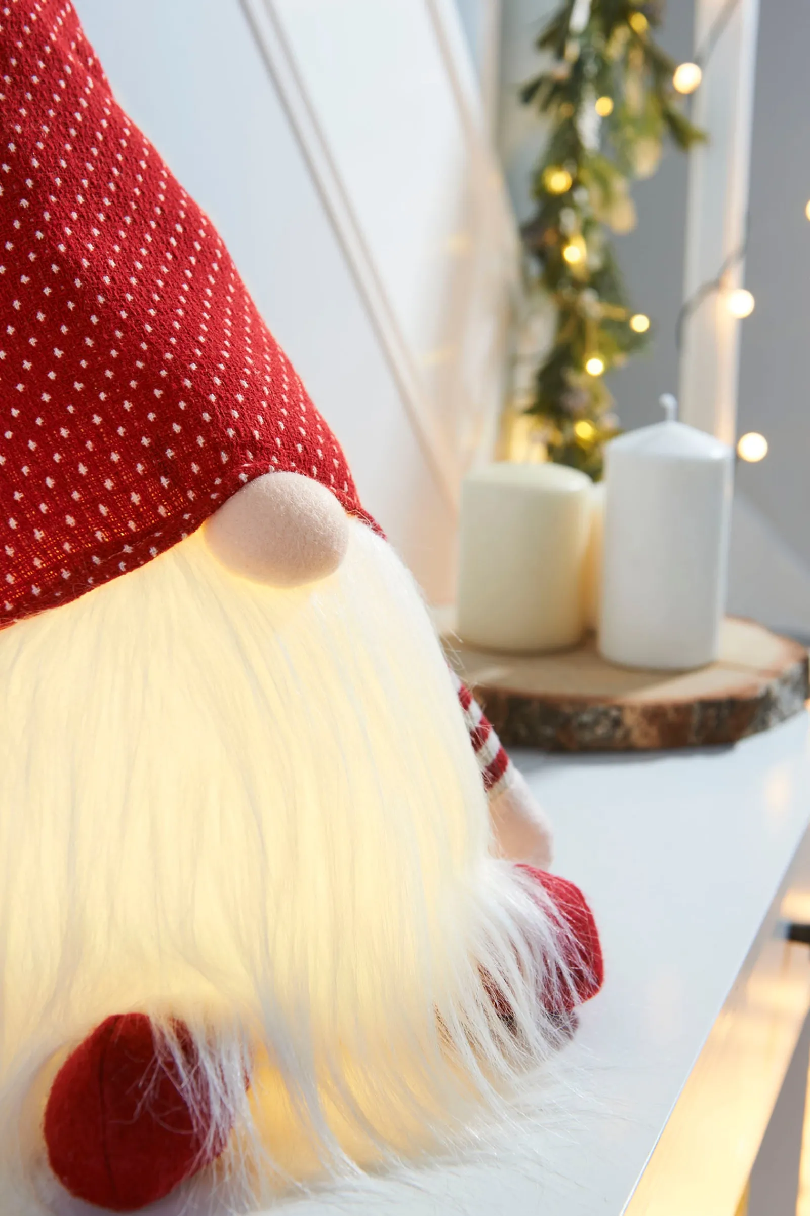WeRChristmas Pre-Lit Sitting Gonk, 50 Cm