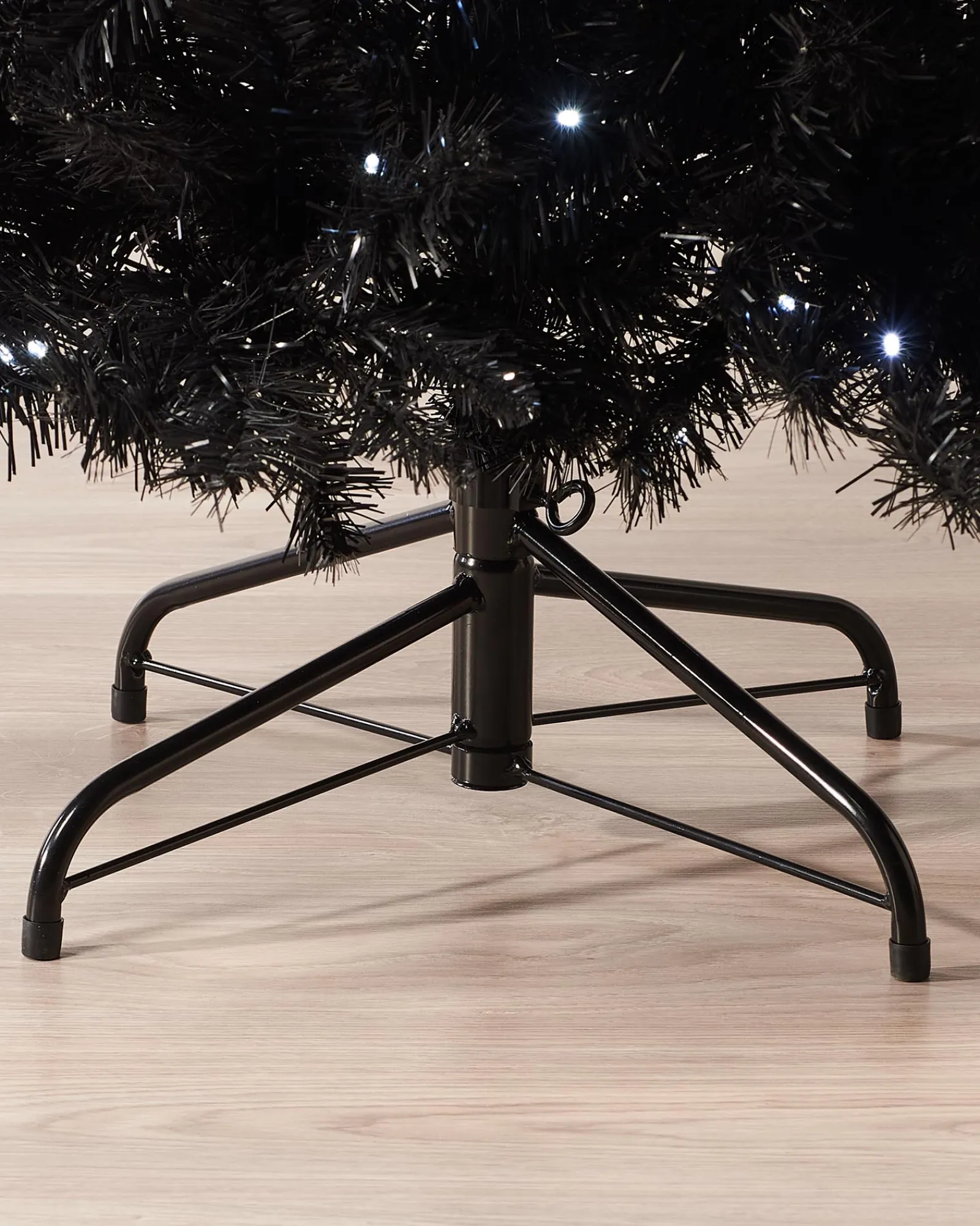 WeRChristmas Pre-Lit Slim Black Christmas Tree, 6 Ft