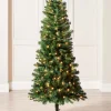 WeRChristmas Pre-Lit Slim Christmas Tree, 6 Ft