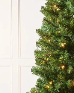 WeRChristmas Pre-Lit Slim Christmas Tree, 6 Ft