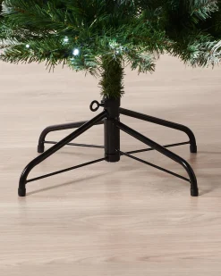 WeRChristmas Pre-Lit Slim Frosted Christmas Tree, 6 Ft