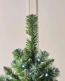 WeRChristmas Pre-Lit Slim Frosted Christmas Tree, 6 Ft