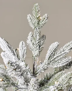 WeRChristmas Pre-Lit Snow Flocked Christmas Tree, 7.5 Ft