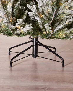 WeRChristmas Pre-Lit Snow Flocked Douglas Fir Christmas Tree, 7 Ft