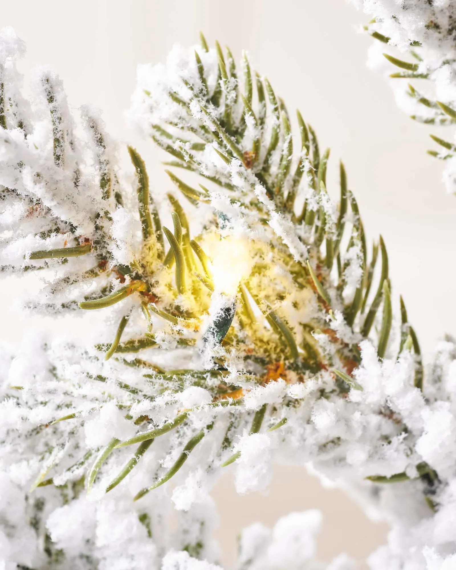 WeRChristmas Pre-Lit Snow Flocked Potted Christmas Tree, 3 Ft
