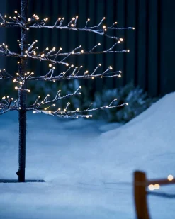 WeRChristmas Pre-Lit Snow Flocked Twig Tree, 6 Ft
