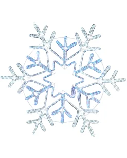 WeRChristmas Pre-Lit Snowflake Rope Light Silhouette, 90 Cm