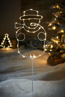WeRChristmas Pre-Lit Snowman Pathway Stake Light, 60 Cm