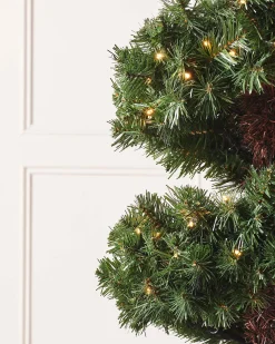 WeRChristmas Pre-Lit Spiral Potted Christmas Tree, 6 Ft