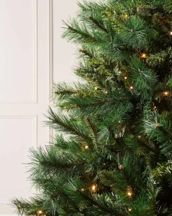 WeRChristmas Pre-Lit Victorian Pine Christmas Tree, 7 Ft