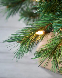 WeRChristmas Pre-Lit Victorian Pine Multi-Function Christmas Tree, 7 Ft