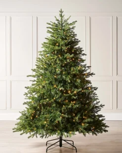WeRChristmas Pre-Lit Windsor Fir Christmas Tree, Dual Warm White, 6 Ft