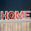 WeRChristmas Pre-Lit Wooden Home Sign, 38 Cm