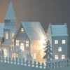 WeRChristmas Pre-Lit Wooden Village Church Scene, 45 Cm