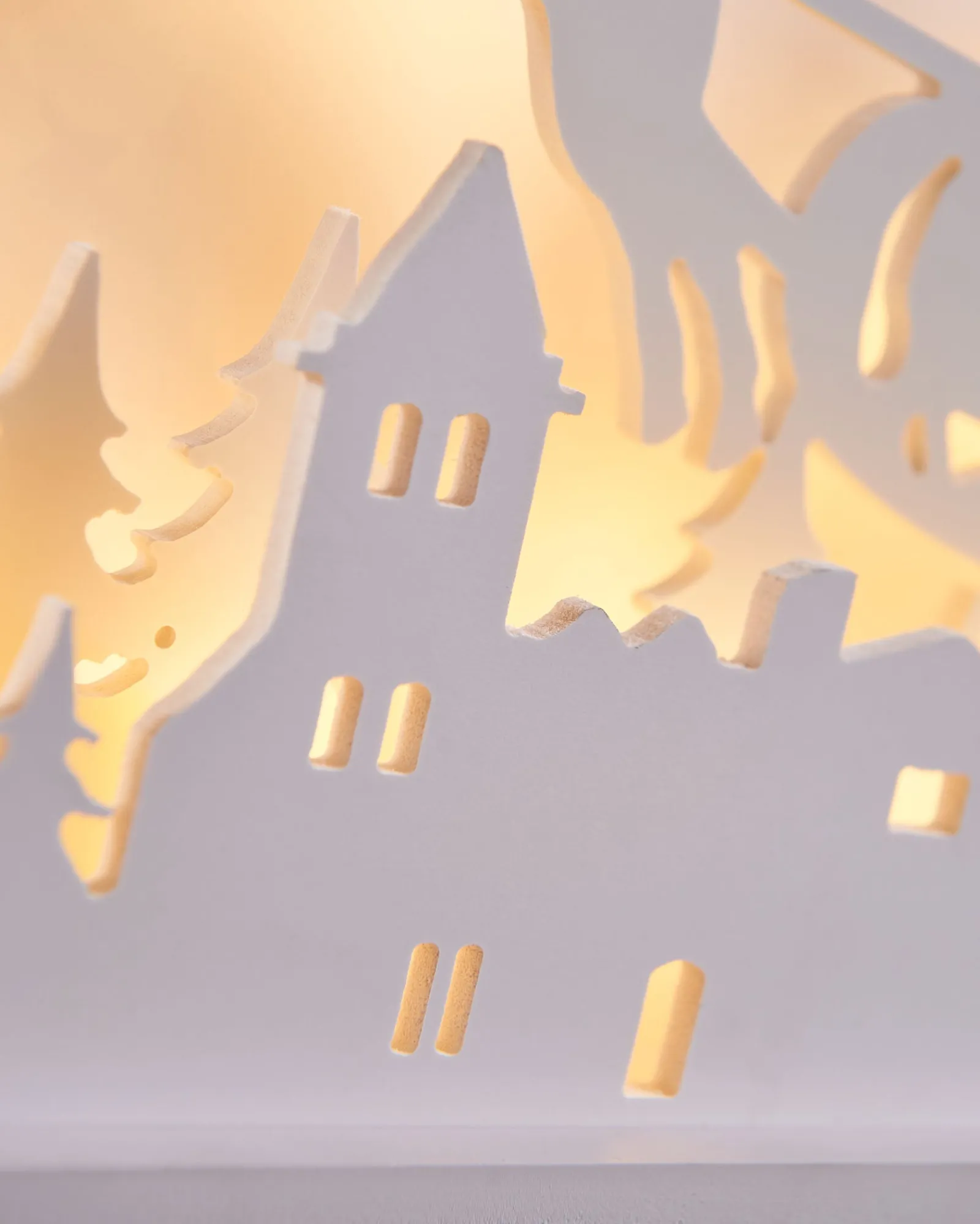 WeRChristmas Pre-Lit Wooden Village Scene, 44 Cm