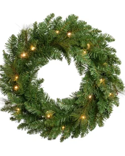 WeRChristmas Pre-Lit Wreath, 60 Cm