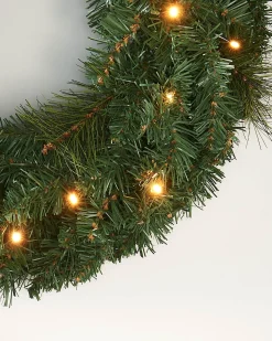 WeRChristmas Pre-Lit Wreath, 60 Cm