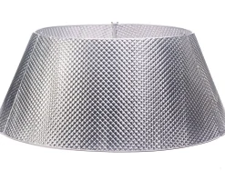 WeRChristmas Quilted Metal Tree Collar, Silver, 71 Cm
