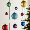 WeRChristmas Rainbow Glass Baubles, 24 Pack, 6 Cm