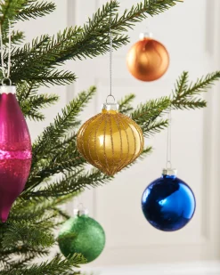 WeRChristmas Rainbow Glass Baubles, 20 Pack