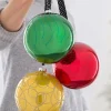 WeRChristmas Rainbow Glass Baubles, 3 Pack, 13 Cm