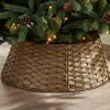 WeRChristmas Rattan Tree Collar, Light Brown, 65 Cm
