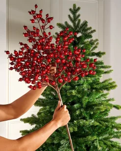 WeRChristmas Red Berry Tree Topper, 90 Cm