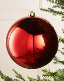 WeRChristmas Red Large Gloss Shatterproof Bauble, 20 Cm