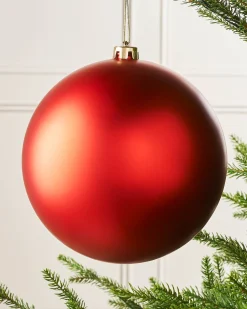 WeRChristmas Red Large Matt Shatterproof Bauble, 20 Cm