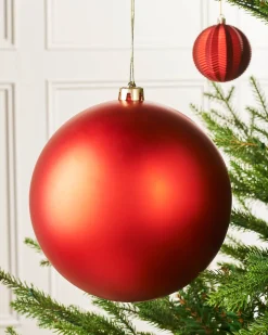 WeRChristmas Red Large Matt Shatterproof Bauble, 20 Cm