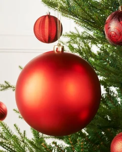 WeRChristmas Red Large Matt Shatterproof Bauble, 20 Cm
