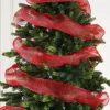 WeRChristmas Red Mesh With Red Foils, 9 M