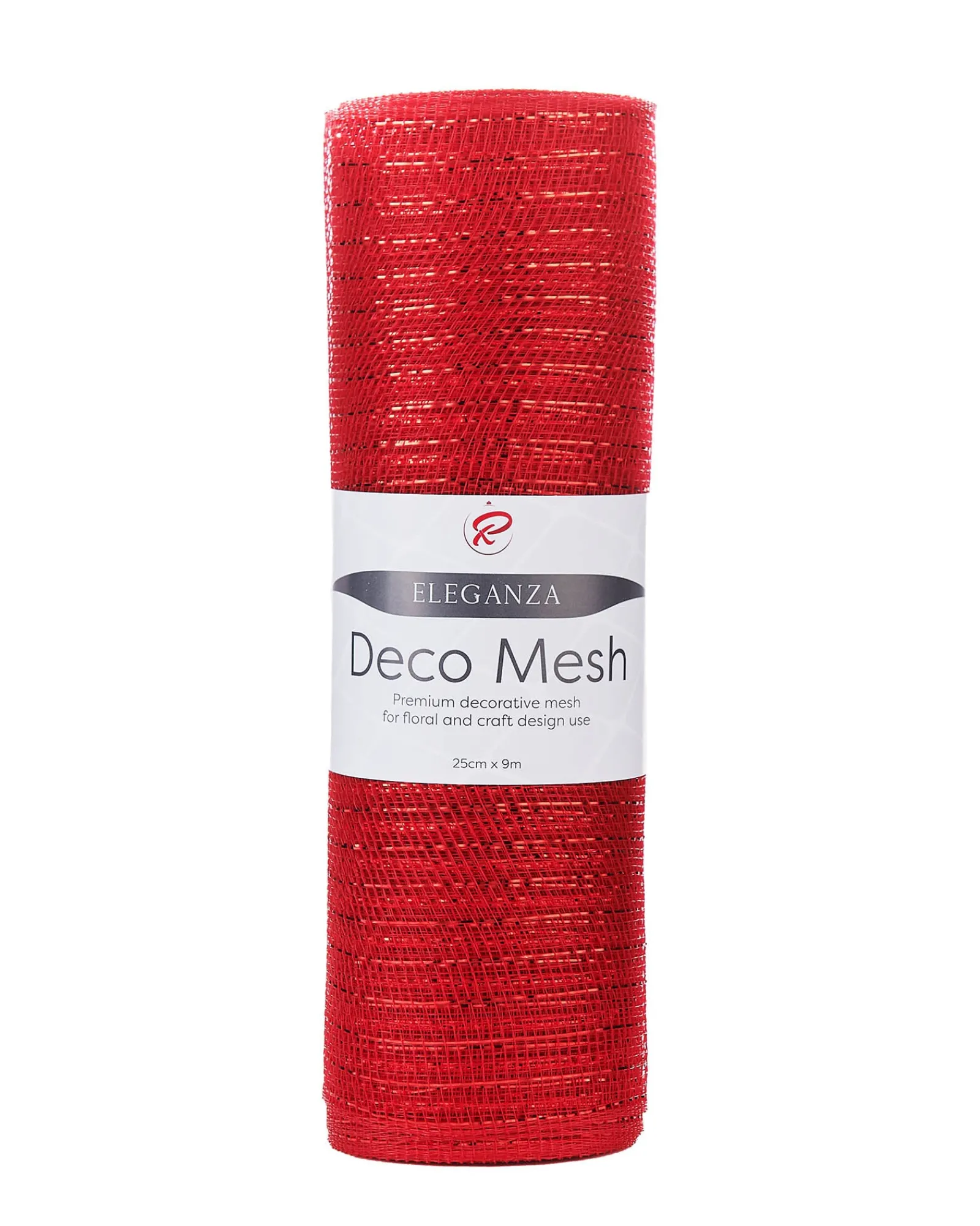 WeRChristmas Red Mesh With Red Foils, 9 M