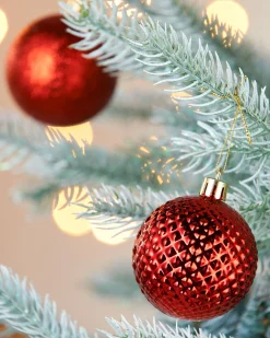 WeRChristmas Red Shatterproof Baubles, 50 Pack, 6 Cm