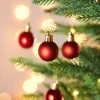 WeRChristmas Red Shatterproof Baubles, 36 Pack, 3 Cm