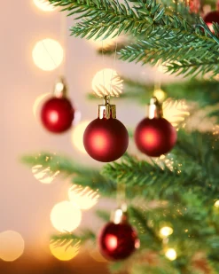 WeRChristmas Red Shatterproof Baubles, 36 Pack, 3 Cm