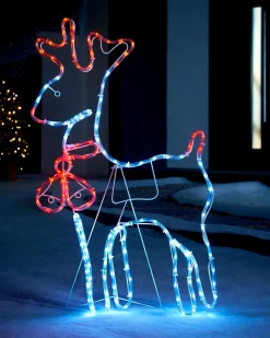 WeRChristmas Reindeer Rope Light Silhouette, 92 Cm