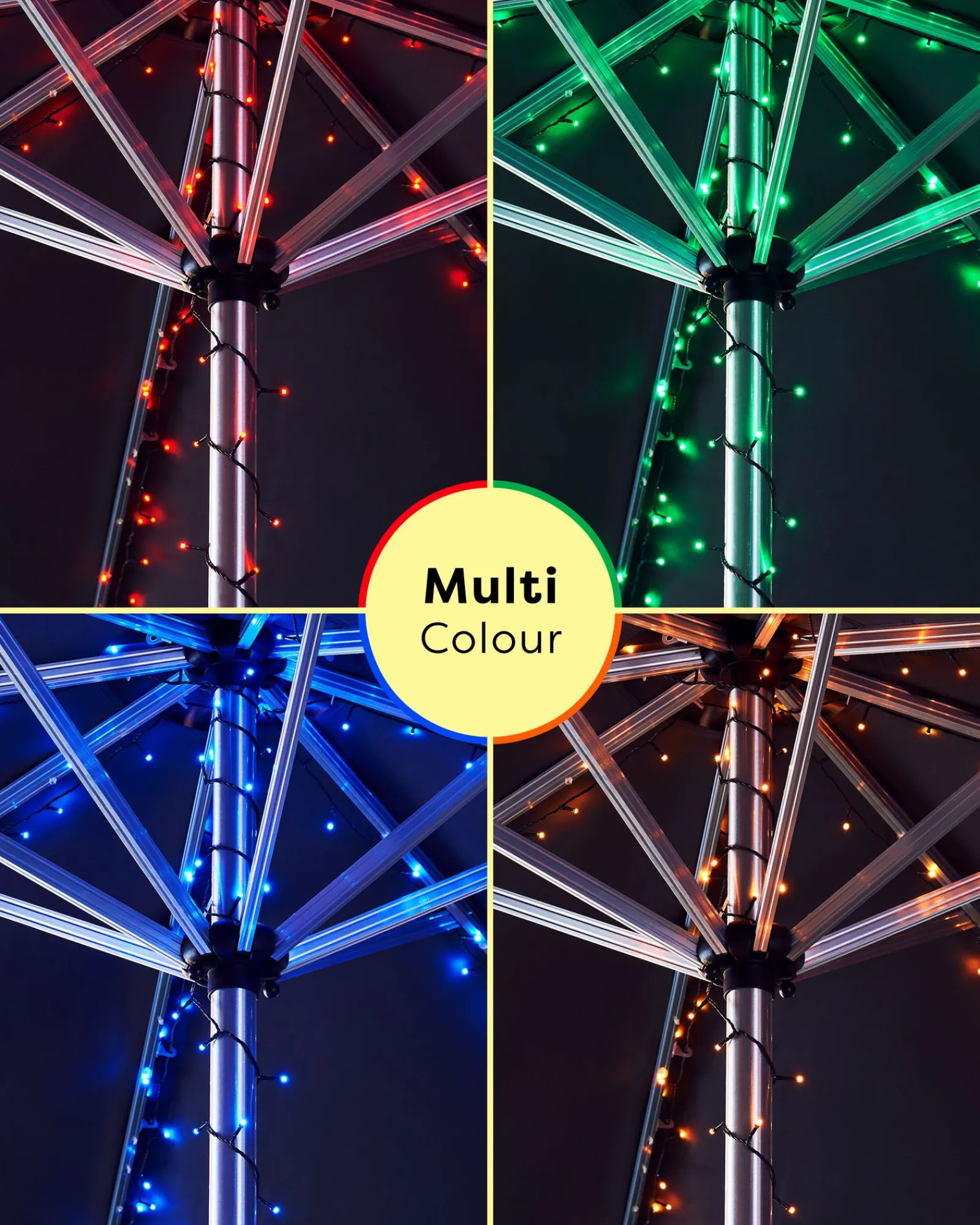 WeRChristmas Remote Controlled 200 Colour Changing LED Light String