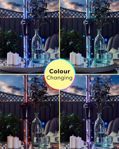 WeRChristmas Remote Controlled 600 Colour Changing LED Light String